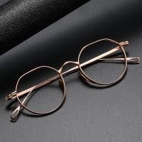 ราคา Pure Titanium กรอบแว่นตาผู้ชายผู้หญิงแว่นตา Retro แว่นตายี่ห้อ Designer กรอบแว่นตา KMN9916 (23487584781)