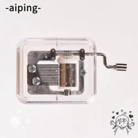 ราคา AIPING กล่องดนตรีลาน, เพลงสุ่มอะคริลิคโปร่งใสมินิกล่องดนตรี, ความแปลกใหม่สแควร์ Clockwork Spring Dancer Music Box ของขวัญ (44506162007)