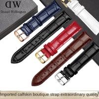 ราคา เหมาะสําหรับสายนาฬิกา DW หนังแท้ผู้ชายผู้หญิงสไตล์เดิม Daniel Wellington Cowhide สร้อยข้อมือ Red Pin Buckle Strap (52951176979)