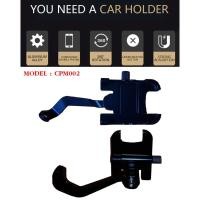 ราคา ที่จับมือถือ สำหรับใส่ร่วมรูกระจกมอเตอร์ไซค์และจักรยาน ที่จับโทรศัพท์ หนา แข็งแรง ทำด้วยอลูมีเนียม รุ่น CPM-002 (สีดำ) (5624850518)