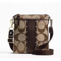 ราคา COACH STUDDED SATEEN STRIPE SWINGPACK (F48099) (700006063)