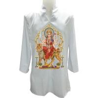 ราคา เสื้อโอม เสื้อแขกลายพระแม่อุมา012 ทรงตรงใส่ได้ชาย/หญิง (19369698112)
