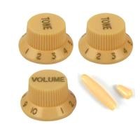 ราคา FLEOR ชุดพลาสติก 2T1V กีตาร์ไฟฟ้า Volume Tone Control Knob + เคล็ดลับสวิตช์ + ปลายบาร์ Whammy สําหรับชิ้นส่วนกีตาร์สไตล์ STocaster (41565300724)
