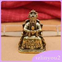 ราคา [szlinyou2] ตุ๊กตาเทพเจ้าแห่งความมั่งคั่งจีน Cai Shen รูปปั้นทองเหลืองเดสก์ท็อปปีใหม่จีน (42150185227)