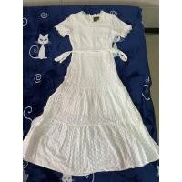 ราคา งานป้าย Miss Bell เดรสลูกไม้ขาวแขนสั้น งานแม่อั้ม size M มือ 2 (2983682284)