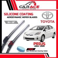 ราคา Toyota Prius 2004-2009 CARACE Aerodynamic SILICONE ใบปัดน้ําฝน 26"+18" Toyota Prius Wiper Silicone(1ชุด) (56653608809)