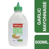 ราคา Herman Creamy Garlic Mayonnaise 500ml ++ เฮอร์แมน ครีมมี่กระเทียมมายองเนส 500 มล. (3987466178)