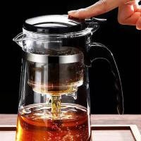 ราคา 1pcs Elegant Cup Tea Pot, One Click Filter Tea Cup, Tea Separation Tea Set, Glass Tea Pot, Household Filter Tea Maker (26110809752)