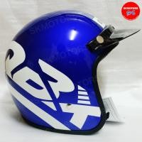 ราคา หมวกกันน็อคเต็มใบเปิดหน้า QBIX สีน้ำเงิน/ขาว BLUE แท้เบิกศูนย์ 100% (23430908095)