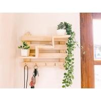 ราคา ที่แขวนกุญแจ ที่แขวนกุญแจติดผนัง ไม้สน ไม่ต้องเจาะ แถมตะปูกาว ที่แขวน ที่แขวนอเนกประสงค์ แขวนกุญแจมินิมอล (15563670799)