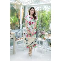 ราคา Rayfashionmall พร้อมส่ง ชุดเชต รุ่นผ้าชีฟอง มีซับใน ลายดอก สีขาว (1094882392)