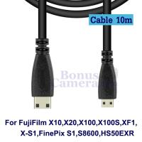ราคา สาย HDMI 10m ต่อฟูจิ X10,X20,X100,X100S,XF1,X-S1,FinePix S1,S8600,HS50EXR เข้ากับ HD TV,Projector cable for FujiFilm (54001009224)