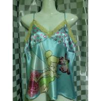 ราคา Disney size L แบรนด์เนม USA เสื้อสายเดี่ยว สีฟ้า ผ้าซาตินยูเอส / โพลีเอสเตอร์ (3491002280)