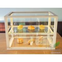 ราคา ตู้เบเกอรี่​ ทรงสี่เหลี่ยม​ Size S ตู้ไม้สน ติดไฟ LED ชั้นบน ตู้​โชว์​ใส่อาหาร ตู้กระจก ​​ขายขนม เลือกสีไม้ (28423024939)