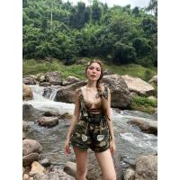 ราคา ชุดเอี๊ยมลายทหาร+บราตัวในสีเขียว Sz.M ป้ายPitcha-พิชชา (40020695840)