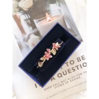 ราคา กำไล สร้อยข้อมือ สร้อยแขน SWAN สร้อยแขนswarovsk swarovski Tropical Flower Bangle Pink, Gold-tone plated (15864867085)