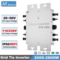 ราคา 2000W 2400W 2800W Grid Tie Micro Solar Inverter 110V 220V 230V For Home Appliance Solar Panel Photo (47554003362)
