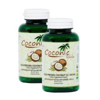 ราคา ( ส่งฟรี kERRY ) Coconic Coconut oil น้ำมันมะพร้าวสกัดเย็นออร์แกนิค 100% ชนิดแคปซูล 1000mg ( 2 กระปุก 120 แคปซูล ) (4431431978)