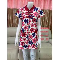 ราคา เสื้อลายดอกทรงยาว งานคอจีน ผ้าฝ้าย (27978934221)