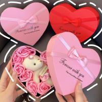 ราคา สบู่หอม กล่องของขวัญดอกกุหลาบ, กระดาษสร้างขึ้นด้วยการออกแบบตุ๊กตาหมีและหัวใจ, ช่อดอกไม้กลิ่นหอมติดทนนานสําหรับวันหยุดวันวาเลนไทน์, ตัวเลือกสีแดง/สี (42528151725)