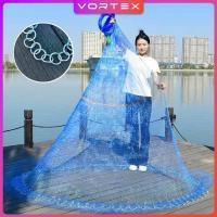 ราคา แหปลาซิว แหจับปลา แหเอ็นเส้นใหญ่(ลูกหนัก) ความสูง 6 ศอก ขึ้นเพลาพร้อมใช้งาน แหจับปลา อุปกรณ์ตกปลา แหจับปลา (48102517786)