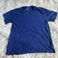 ราคา เสื้อยืดสีน้ำเงิน poloralph สีน้ำเงิน ปักม้าแดง ไซต์ M ของแท้100% (27277481028)