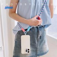 ราคา SAMO เชือกเส้นเล็กโทรศัพท์มือถือ, ถอดออกได้ด้วยแพทช์ทดแทน พวงกุญแจสายคล้องไหล่ กระเป๋าสะพายข้าง สายคล้องโทรศัพท์มือถือป้องกันการสูญหาย อุปกรณ์โทร (58006195817)
