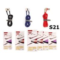 ราคา สายชาร์จ ยี่ห้อ eloop แท้ 100% usb cable S21 Iphone5/6/7/8/X/XR/iPad (2774900478)