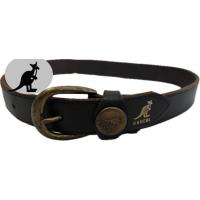 ราคา Belt8 มือสอง ขายตามสภาพ เข็มขัดหนังสีดำวินเทจของ Kangol พร้อมหัวทองเหลืองเก่าพร้อมโลโก้ (42777853491)