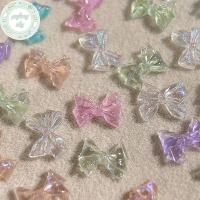 ราคา PUSKY 10pcs 3D Ice Jelly Bow Nail Art Charms เครื่องประดับเรซิ่นผู้หญิงเล็บ Charms Bowknot เล็บ Rhinestones ตกแต่งเล็บ Salon DIY TH (50404506395)