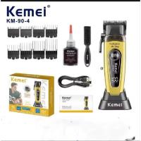 ราคา ปัตตาเลี่ยน KEMEI km90-4 ปัตตาเลี่ยนตัดผม ไร้สาย เสียงเงียบ มาพร้อมแท่นชาร์จ 11500 รอบ มาใหม่ (24545408660)