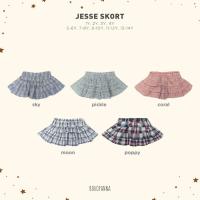 ราคา OOBABYPKU BOHOPNA - JESSE SKORT - GIRLS SKIRT PANTS กระโปรงระบายเด็กผู้หญิงลายสก็อต เอวยางยืด obabypku (47051604461)