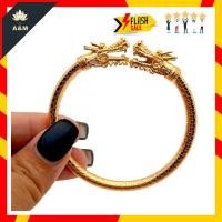 ราคา กำไลข้อมือมังกรทอง กำไลมังกรทองคู่ ฟรียันต์มังกรทอง ให้ความมั่งคั่ง ร่ำรวย อยู่เย็นเป็นสุข อุดมสมบูรณ์ในชีวิต เป็นสัต (25876949053)