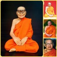 ราคา หลวงพ่อฤาษีลิงดำ วัดท่าซุง (หน้าตัก5นิ้ว สูง18ซม.)งานไฟเบอร์หุ่นขี้ผึ้ง ห่มจีวรติดผมจริง (9716823521)