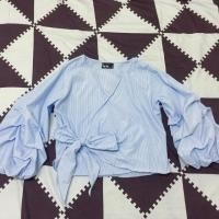 ราคา เสื้อป้ายหน้าผูกโบว์ข้าง (848957378)