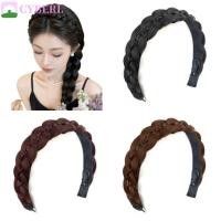 ราคา CYBERLINX Fishbone Braids ยางรัดผม,ปรับ Handmade Braided Head Hoop วิกผม,แฟชั่นสังเคราะห์ Headwear ยาว Retro Head Hoop สําหรับผู้หญิง (55356022301)