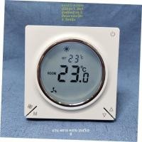 ราคา แผงควบคุมคอยล์พัดลมแอร์เซ็นทรัล สวิตช์3ความเร็ว จอLCDแสดงผล ตั้งเวลา มีแบ็คไลท์ สีทอง (41328340510)