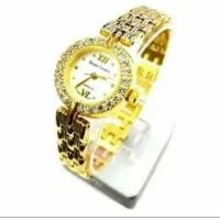 ราคา Royal Crown นาฬิกาข้อมือผู้หญิง ชุบทองอย่างดี ประดับเพชร cz รุ่น 3602-SSL (Gold) (4860569452)