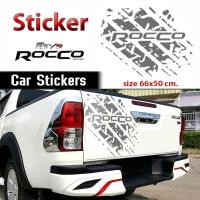 ราคา สติ๊กเกอร์ติดท้ายรถกระบะ TOYOTA HILUX REVO ROCCO สีเทา ลายแต่งรถใหม่ รอยล้อ PICK-UP โลโก้รถยนต์ สติ๊กเกอร์ติดรถ รถซิ่ง (1813016117)
