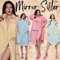 ราคา Mirror Sister เดรสเชิ้ตลายริ้วสีพาสเทล #เดรสเชิ้ต (21370669417)