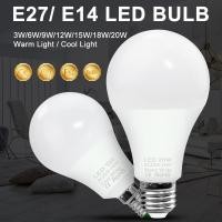 ราคา หลอดไฟ LED E27 E14 3W 6W 9W 12W 15W 18W 20W 220V-240V ประหยัดพลังงาน (22401119511)