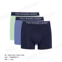 ราคา Polo Ralph Lauren กางเกงชั้นในผู้ชาย รุ่น Stretch Cotton 3 Clasic Trunks Code: 714830299117 (43207858071)
