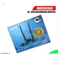 ราคา ALFA AWUS036AC Wireless USB Adapter แบบ Dual-Band 2.4/5 GHz มาตรฐาน AC ความเร็วสูงสุด 867Mbps เสา 2 ต้น (25517997673)