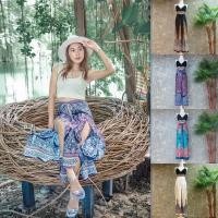 ราคา กางเกงผูกหน้าผูกหลัง กางเกงโบฮีเมี่ยน ผ้าพริ้วทรงสวยมาก ใส่แล้วหุ่นดี กางเกงลายไทย กางเกงแหวกข้าง กางเกงผูกหน้าแหวกข้าง (2916613144)