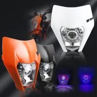 ราคา For KTM EXC Motorcycle LED Headlight XC SX EXCF XCW 125 150 250 300 350 450 500 Enduro Motocross He (58054892212)