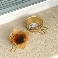 ราคา ชามเกาหลี ถ้วย ชามโลหะทองเหลือง สไตล์เกาหลี เรโทรสีเหลือง (19814636052)