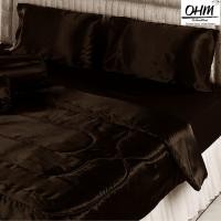ราคา OHM ผ้าปูที่นอนและผ้านวมคลุมเตียง ผ้าเครปซาติน 220 เส้น ขนาด 5 ฟุต 6 ชิ้น (สีน้ำตาลเข้ม) (1095442609)