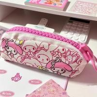 ราคา ทํานอง เรียบง่ายขนาดใหญ่ซิปกรณีดินสอชั้นเดียวการ์ตูนน่ารักนักเรียนความจุขนาดใหญ่กรณีดินสอสดเครื่องเขียนกระเป๋า (57555629634)