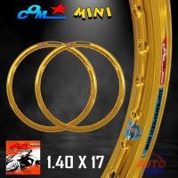 ราคา ล้อ COM MINI 1.40 X 17 ขอบจิก ขอบยก จำนวน 2 วง ล้อคอม มินิ COM* ของแท้100% ล้อขอบ17 ล้อมอไซ ล้อมอไซค์ ล้อมอเตอร์ไซค์ (3330521394)