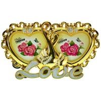 ราคา กรอบรูปพลาสติก Love Gold พร้อม (2)3.5x3.5 op. กรอบ (07311) กรอบรูป (9857301452)